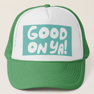 BRA PÅ JA! Cute Colorful Handlettering Aussie Keps