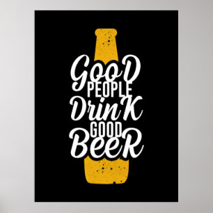 Bra People Bra Beer Poster