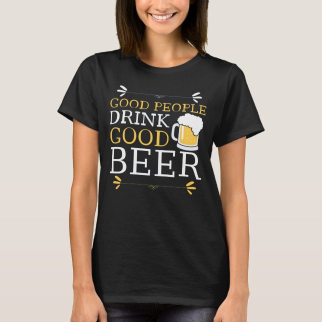 Bra People Bra Beer T-Shirt (Framsida)