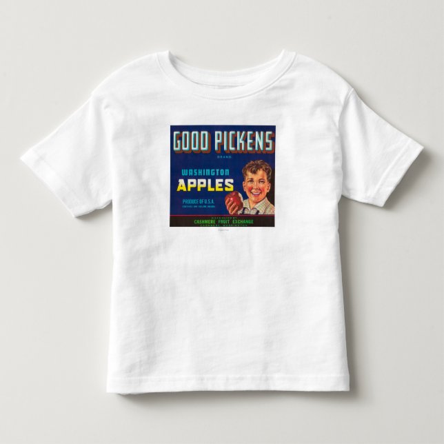 Bra Pickens Apple etikett - Cashmere, WA T Shirt (Framsida)