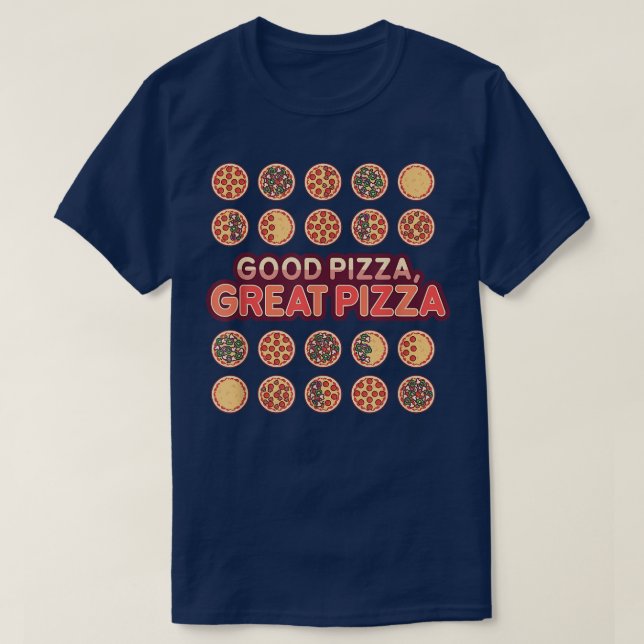 Bra Pizza Underbar Pizza Toppings T Shirt (Design framsida)