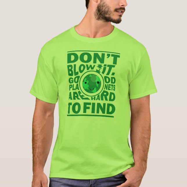 Bra planet hårt som finner t-shirt (Framsida)