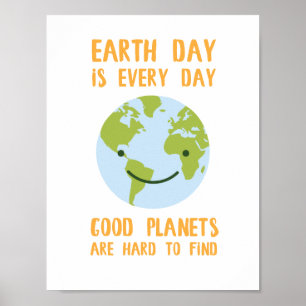 Bra Planets är svårt att hitta Poster på jorddagen