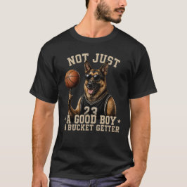 Bra Pojke Bucket Getter Tysk Shepherd Basketboll T Shirt