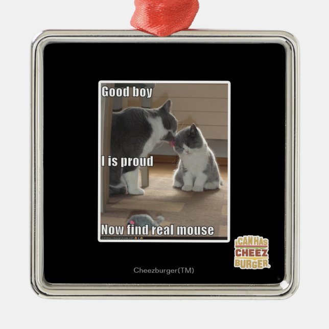 Bra pojke julgransprydnad metall (Framsidan)