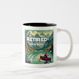 Bra Red Canoe Två-Tonad Mugg