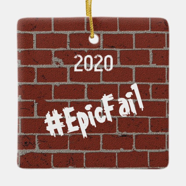 Bra Riddansk 2020, Epic Misslyckas julprydnad Julgransprydnad Keramik (Framsida)