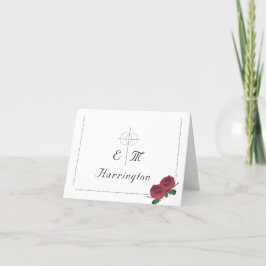 Bra Ro katolska Bröllop Tack Kort