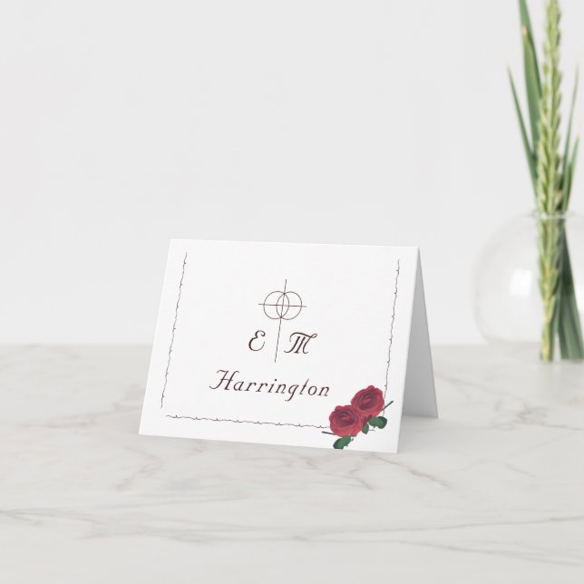 Bra Ro katolska Bröllop Tack Kort (Framsida)