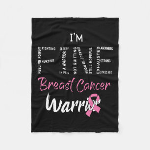 Bra Rosa av bröstcancer BROMSCanc Fleecefilt