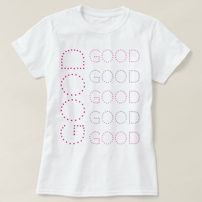 BRA Rosa och lavender-Chic T Shirt (Design framsida)