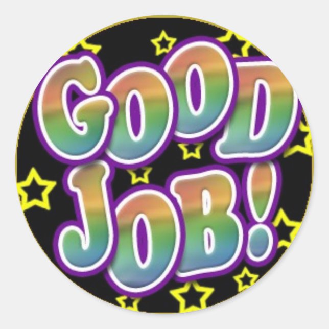 Bra Runt Klistermärke (Framsida)