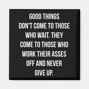 Bra Sak, aldrig Ge Up - Workout inspirational Magnet