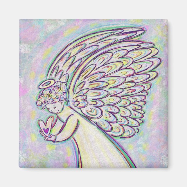 Bra Sak Guardian Angel Art Magnets Magnet (Framsidan)