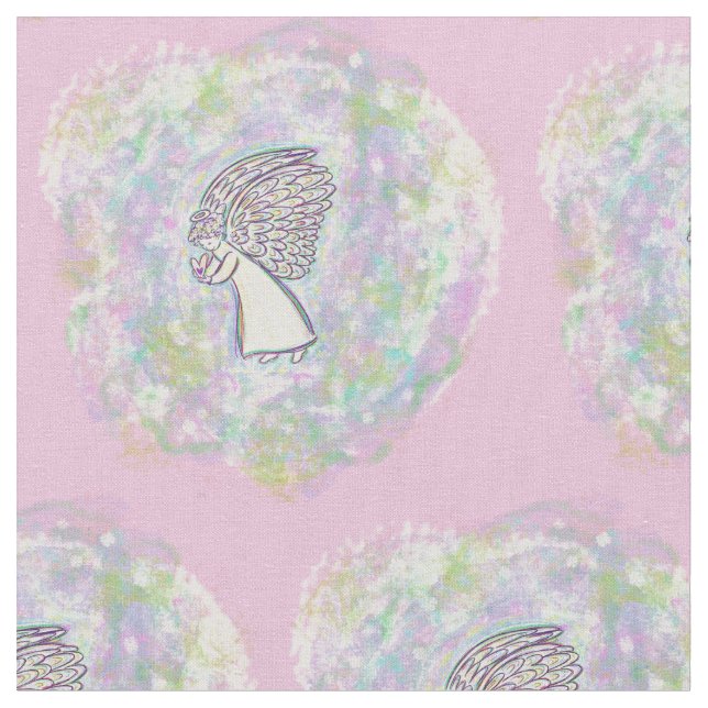Bra Sak Guardian Angel Fabric Art Material Tyg (Närbild)