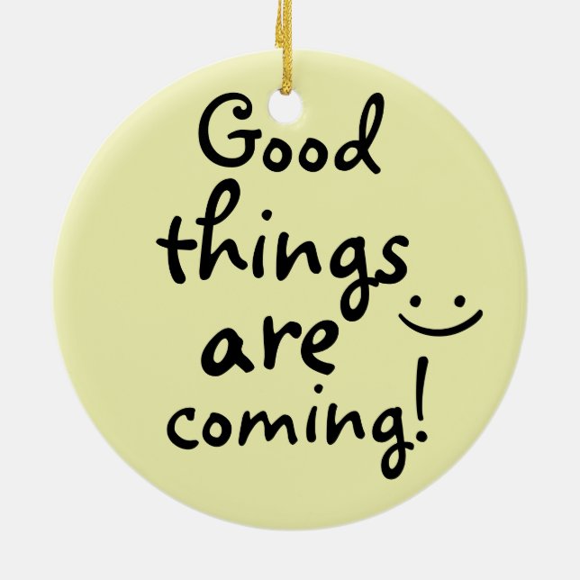 Bra sak håller på att bli en positiv inspirationsk julgransprydnad keramik (Baksidan)