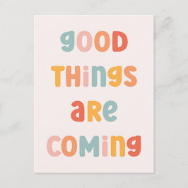 Bra Sak håller på att få en positiv offert Vykort