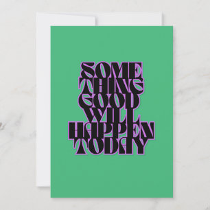 Bra Sak, inspiration, manifestation, Grönt Julkort