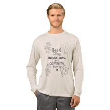 Bra Sak Kom aldrig från komfortzonerna Tee