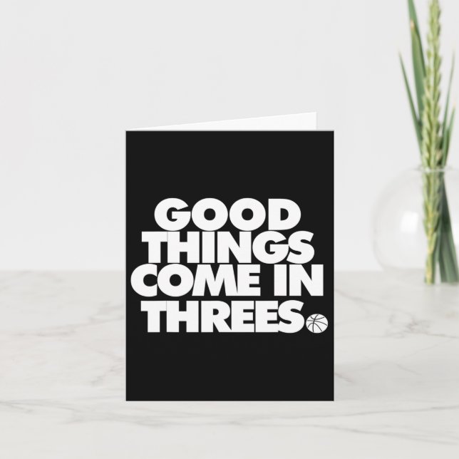 Bra Sak Kom i Threes Novelty Bysketbyll Kort (Framsida)