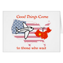 Bra sak kom till dem som väntar hälsningskort