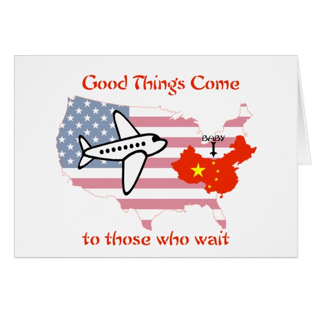 Bra sak kom till dem som väntar hälsningskort (Framsidan Horizontal)