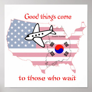 bra sak kom till dem som väntar - koreansk adopti poster
