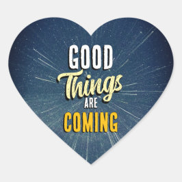 Bra Sak kommer Hjärtformat Klistermärke