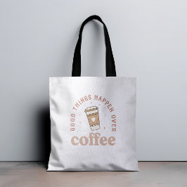 Bra Sak sker över kaffe i Kärlek-kaffet Lustigt. Tygkasse