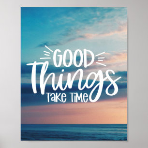 Bra Sak tar tid Modern positiv utveckling Poster