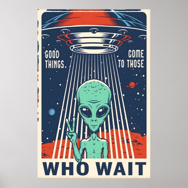 Bra saker Alien Rymdresor Affisch Print  Stjärnor (Framsidan)