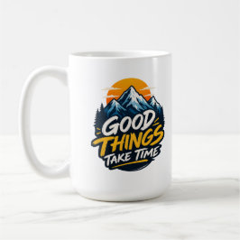 Bra Saker Tar Tid BergsÄventyr Kaffemugg