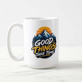 Bra Saker Tar Tid BergsÄventyr Kaffemugg