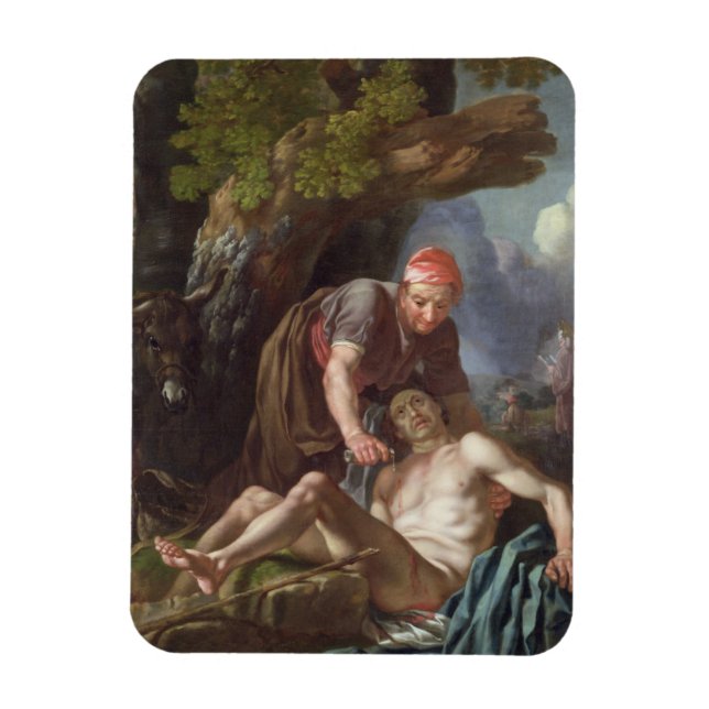 Bra Samaritan, c.1751-52 (olja på arbetsyta) Magnet (Vertikal)