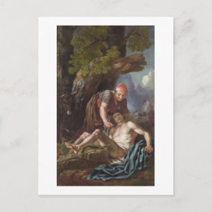 Bra Samaritan, c.1751-52 (olja på arbetsyta) Vykort