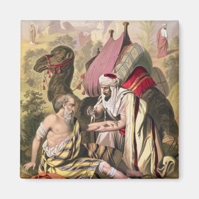 Bra Samaritan, från en bibel tryckt av Edward Magnet (Framsidan)