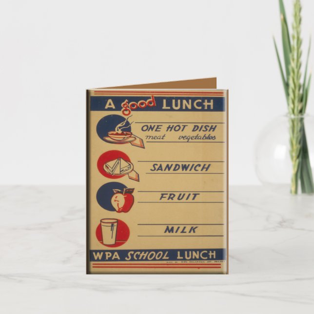 Bra School Lunch Kort (Framsida)