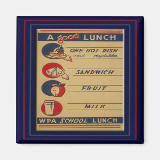 Bra School Lunch Magnet