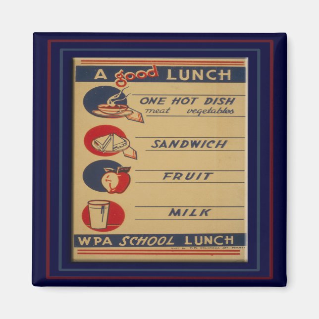 Bra School Lunch Magnet (Framsidan)
