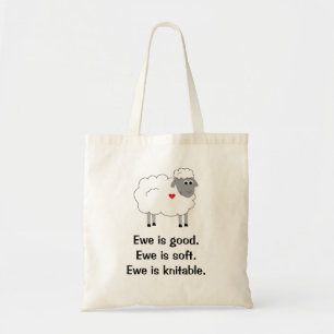 Bra Sheep Knitters bag Tygkasse