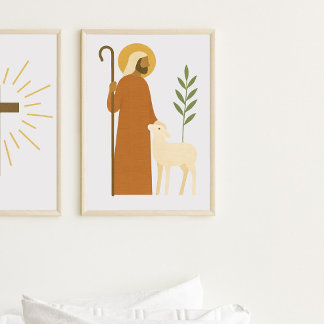 Bra Shepherd med Lamb Poster