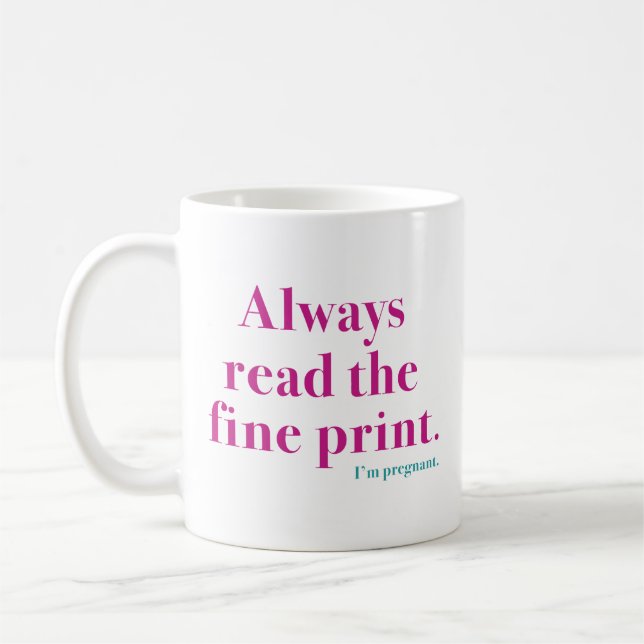 Bra Skriv ut gravida Kaffemugg (Vänster)