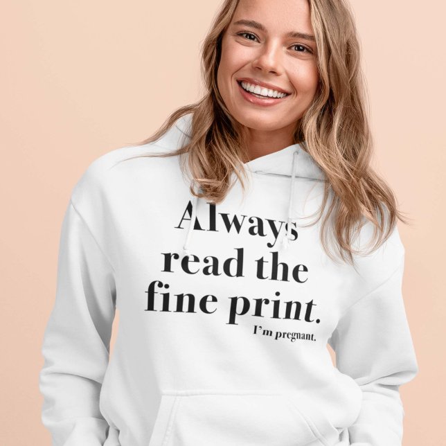 Bra Skriv ut gravida T Shirt (pregnant hoodie)