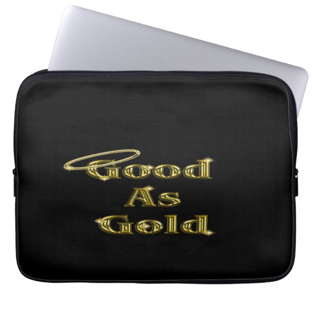 Bra som Guld Laptop Fodral (Framsidan)