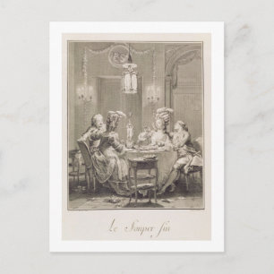 Bra Supper, 1781, graverad av I.S. Helman (17 Vykort