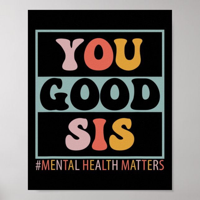 Bra syster Psykiska hälsoproblem  Poster (Framsidan)