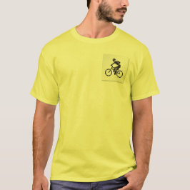 Bra T-shirt för att köra på en cykel.