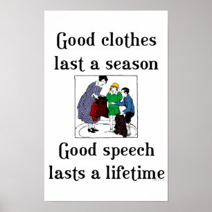 Bra Tal Bra Clothes School Say Poster