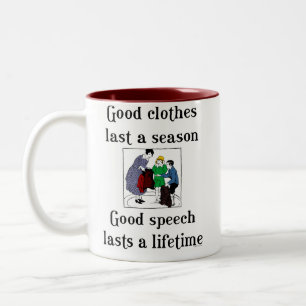 Bra Tal School Grammar som säger att kaffe Mugg