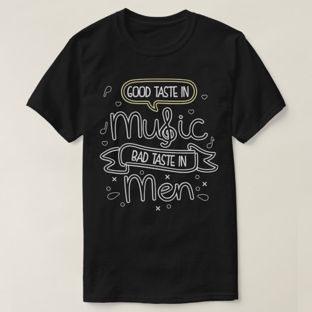 Bra Taste i Music Bad Taste i Manar T Shirt (Design framsida)